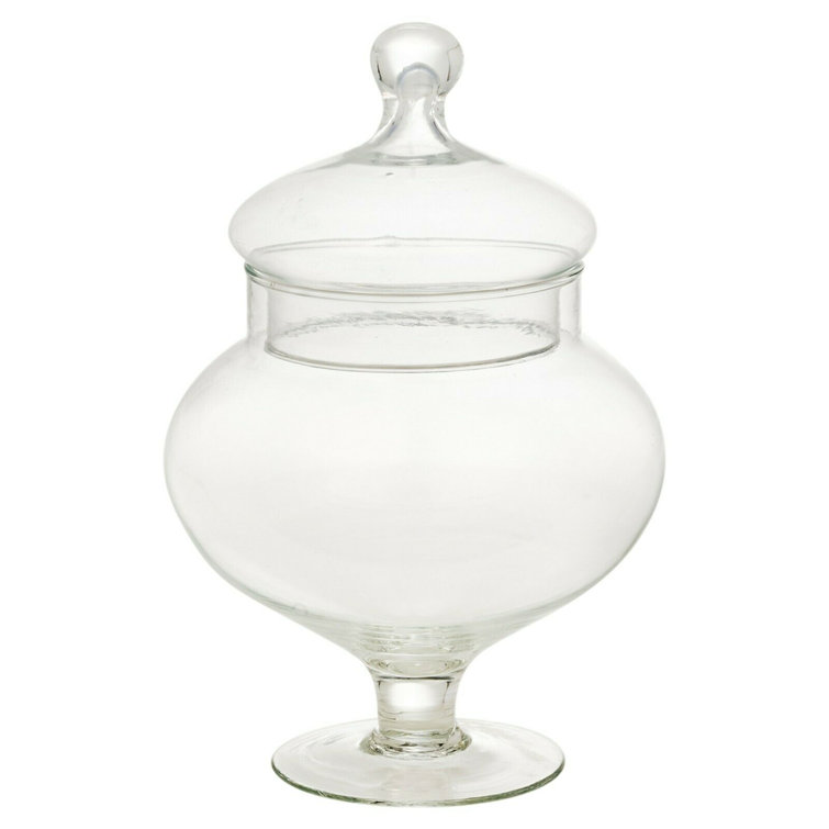 UrbnLiving Footed Glass Storage Jar & Reviews Wayfair.co.uk